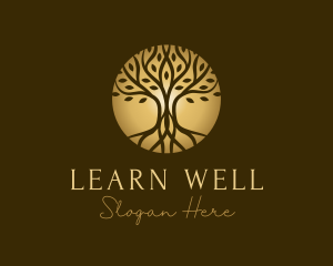 Golden Tree Wellness logo design