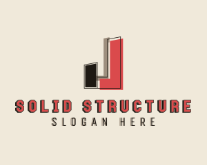 Builder Structure Letter J logo design