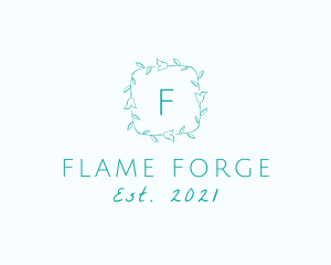 Organic Floral Flame Boutique logo design