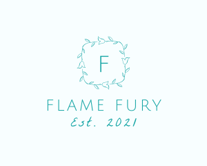 Organic Floral Flame Boutique logo design