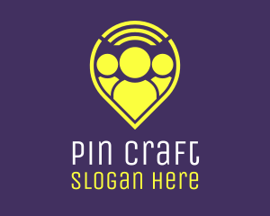 People Location Pin logo