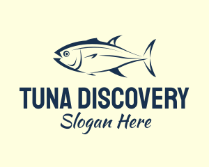 Brush Stroke Tuna Fishing logo