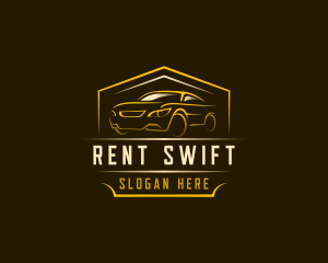 Car Rental Garage logo design