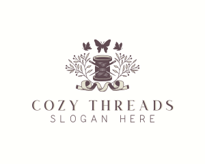 Sewing Spool Thread logo design