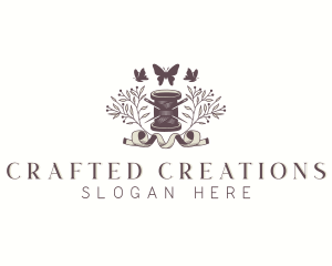 Sewing Spool Thread logo design