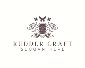 Sewing Spool Thread logo design