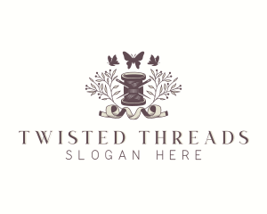 Sewing Spool Thread logo design