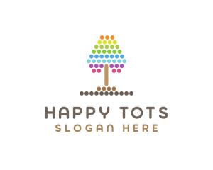 Kindergarten Dotted Tree  logo