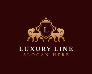 Lion Royal Luxury logo design