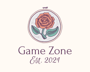 Rose Plant Embroidery  logo