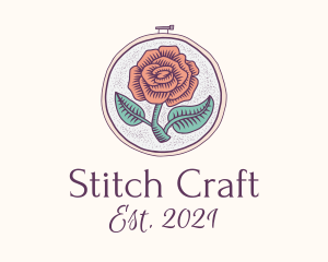 Rose Plant Embroidery  logo