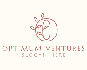 Autumn Plant Letter O logo design