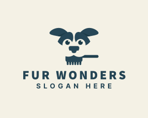 Dog Grooming Brush logo