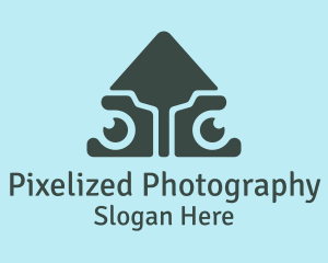 Gray Arrow Lens  logo design