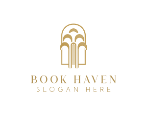 Luxury Book Wisdom logo design