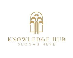 Luxury Book Wisdom logo design