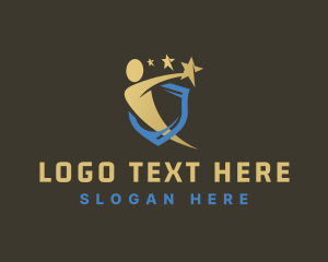Executive - Human Star Shield logo design