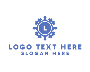 Geometric Textile Weave  logo