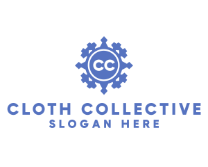 Geometric Textile Weave  logo