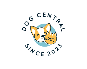 Corgi Dog Kitten Pet logo design