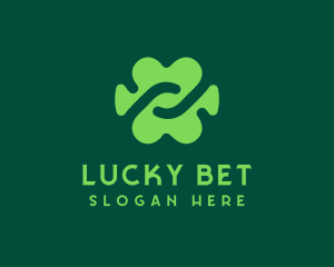 Abstract Lucky Cloverleaf logo design