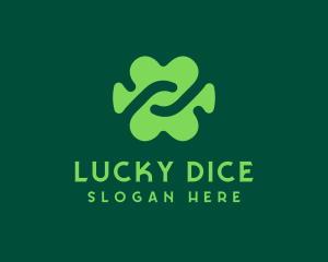 Abstract Lucky Cloverleaf logo design