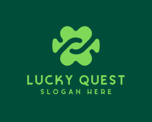 Abstract Lucky Cloverleaf logo design