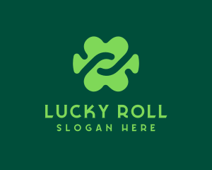 Abstract Lucky Cloverleaf logo design