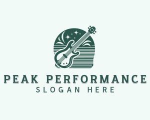 Guitar Music Performer logo design