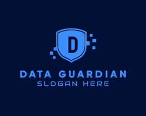 Tech Shield Data logo design