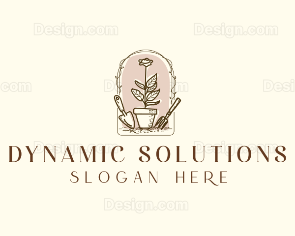 Garden Floral Landscaping Logo