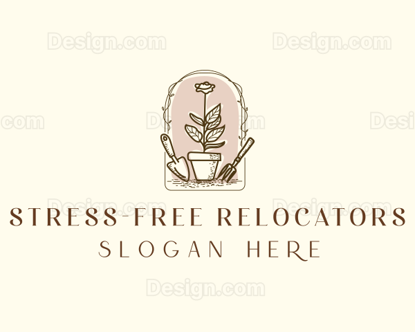 Garden Floral Landscaping Logo