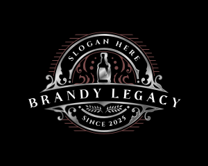 Alcohol Bottle Beverage logo