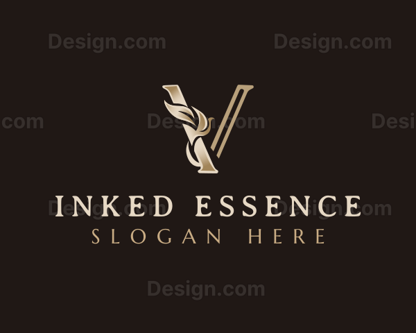 Luxury Elegant Beauty Letter V Logo