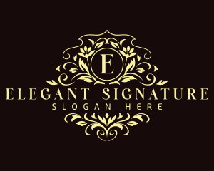 Floral Leaf Boutique logo design