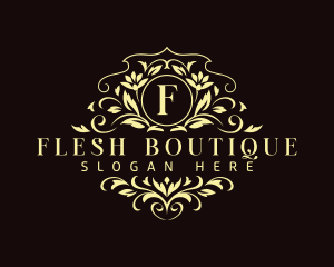 Floral Leaf Boutique logo design