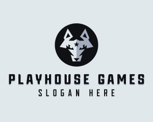 Gaming Coyote Wolf logo design