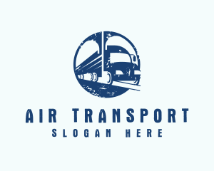 Truck Transport Logistics logo design