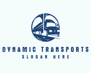 Truck Transport Logistics logo design