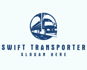 Truck Transport Logistics logo design