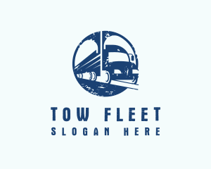 Truck Transport Logistics logo design