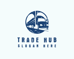 Truck Transport Logistics logo design