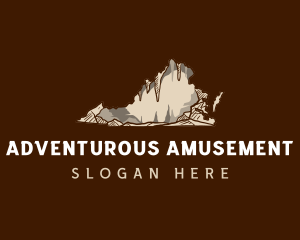 Virginia Cave Adventure logo design