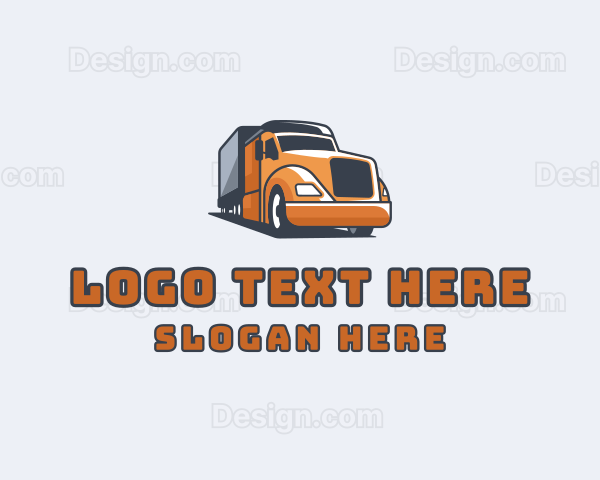 Cargo Truck Delivery Logo