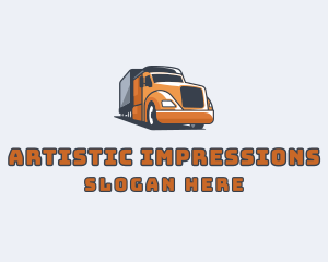 Cargo Truck Delivery logo design