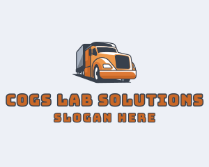 Cargo Truck Delivery logo design