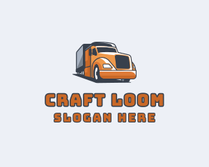 Cargo Truck Delivery logo design