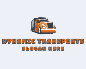 Cargo Truck Delivery logo design