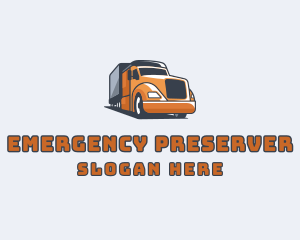 Cargo Truck Delivery logo design