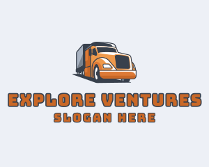 Cargo Truck Delivery logo design